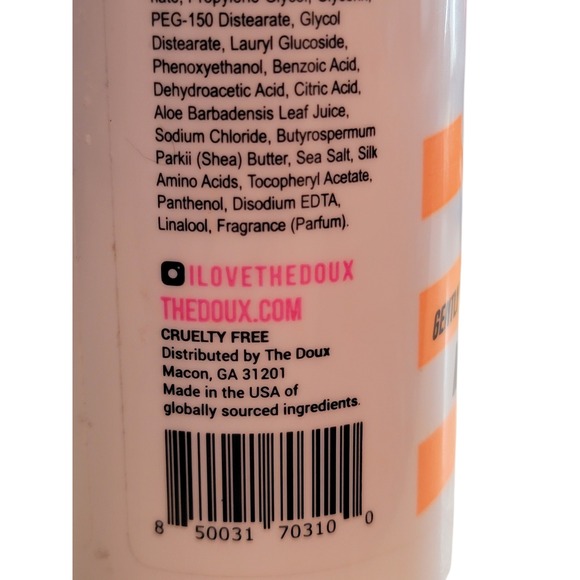 Doux Sucka Free Moisturizing Shampoo 8 FL OZ 236‎ ML Sulfate Free Paraben Free - Picture 2 of 5